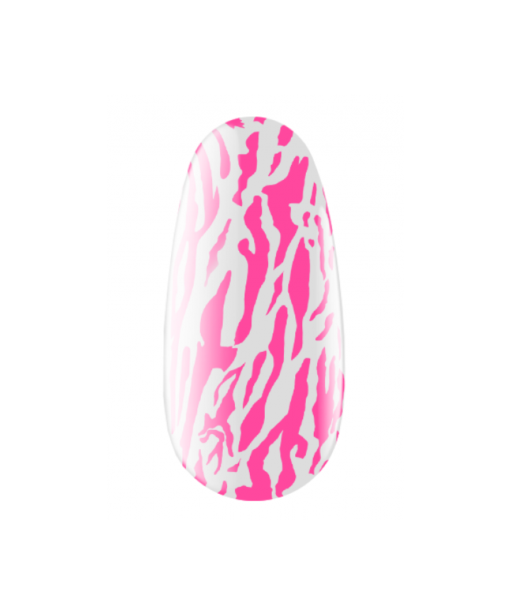 KODI Stamping Gel Neon Pink, неоновий рожевий, 4 ml, гель для стемпінгу #3