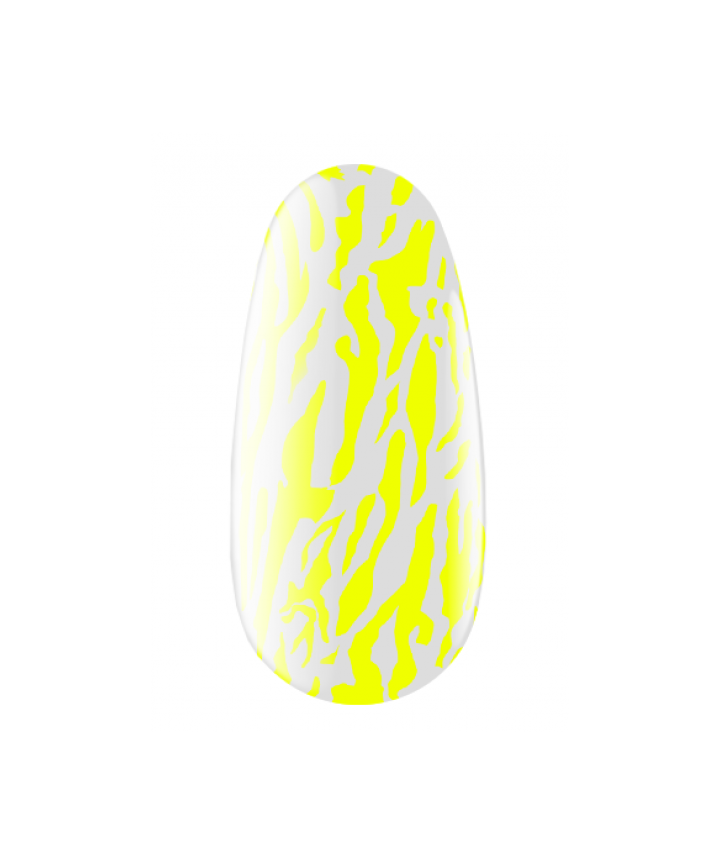 KODI Stamping Gel Neon Yellow, неоновий жовтий, 4 ml, гель для стемпінгу #3