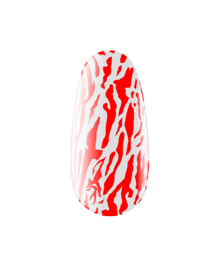 KODI Stamping Gel Red, червоний, 4 ml, гель для стемпінгу #3