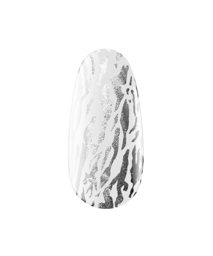 KODI Stamping Gel Silver, срібний , 4 ml, гель для стемпінгу #3