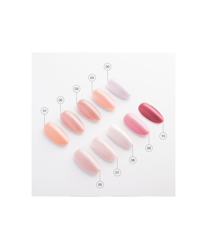 KODI Cover base gel #9, RICH PINK, 7 ml, intensywny różowy #3