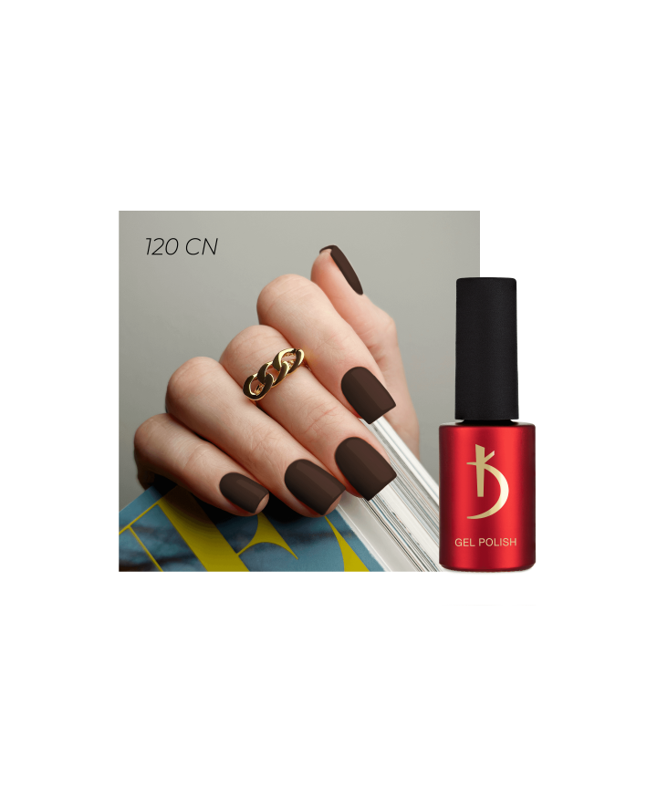 KODI Gel polish #120CN Cappuccino, капучіно, 7 ml, гель-лак #3