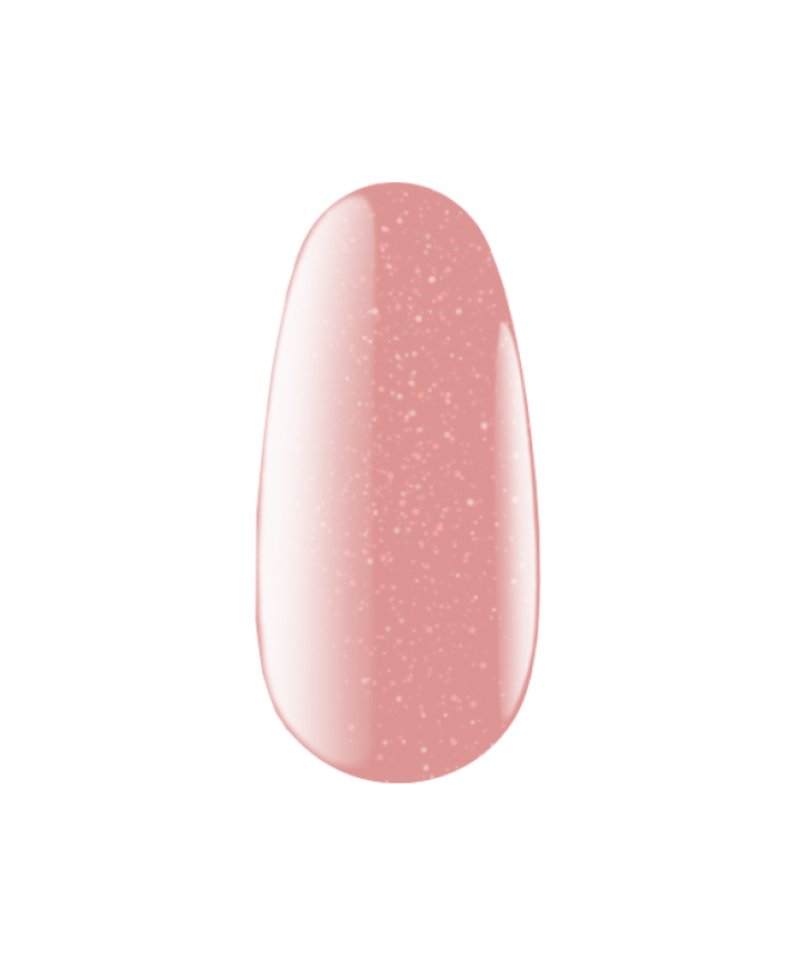 KODI. Builder self-level gel, Beige Shine, 13 g. Gel modelador autonivelante, bege-rosa com glitter #3