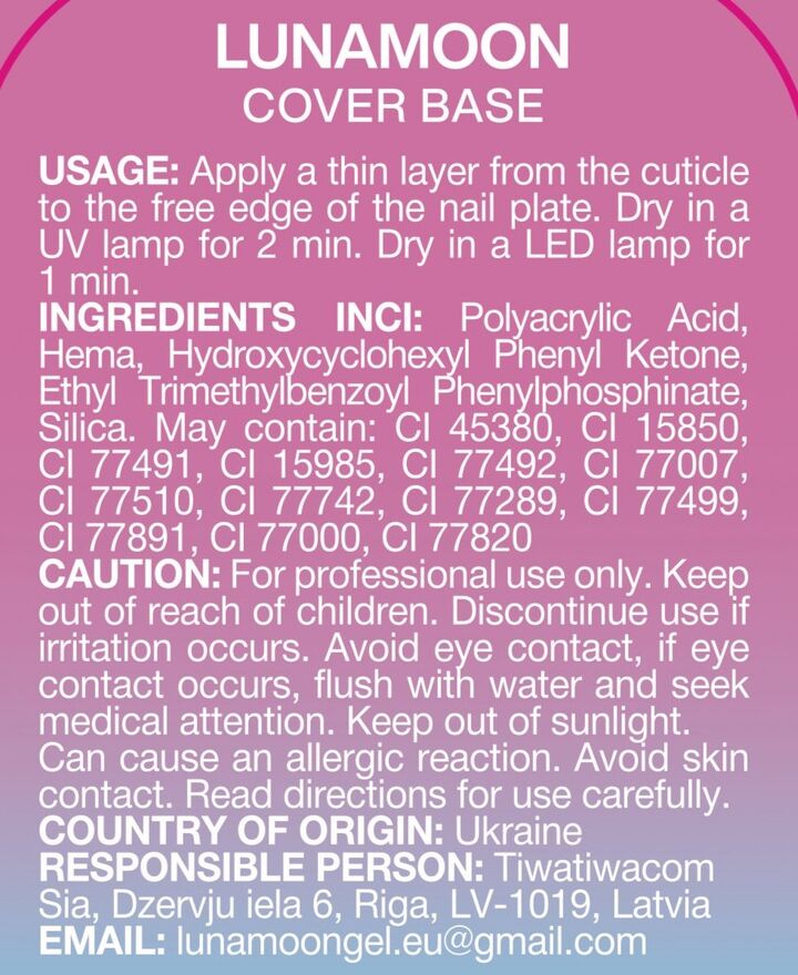 LUNAmoon. Cover BASE #2, 30 ml #3