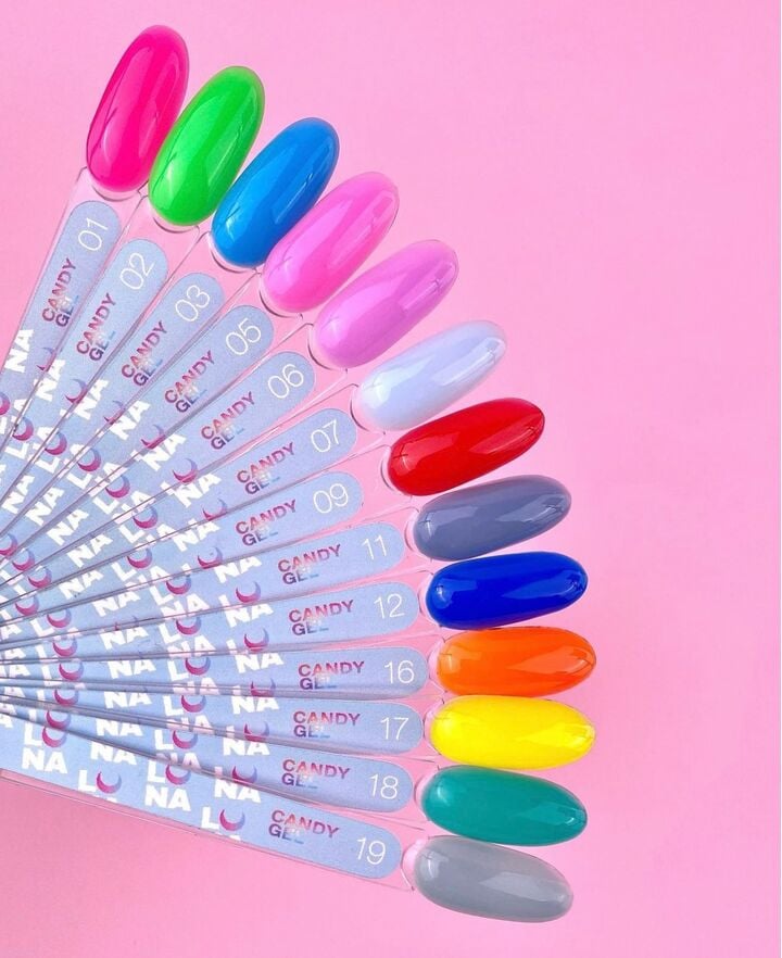 LUNAmoon. Candy Builder Gel #1 Bright pink, 15 ml, żel modelujący, jaskrawy różowy #3
