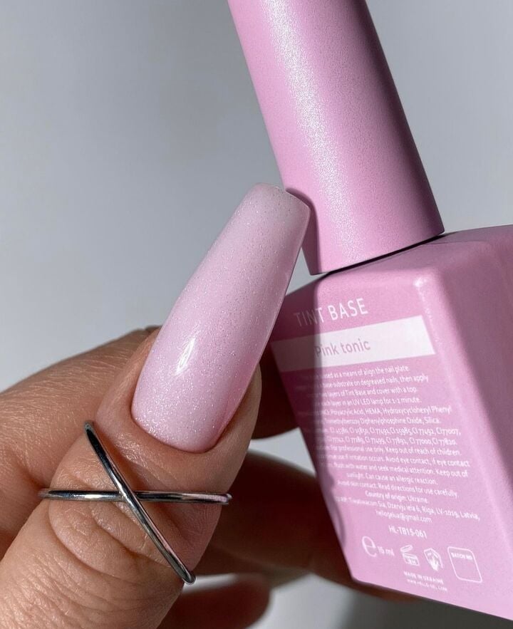 HEYLOVE. Tint base, PINK TONIC, 15 ml, відтіночна база з шимером #3