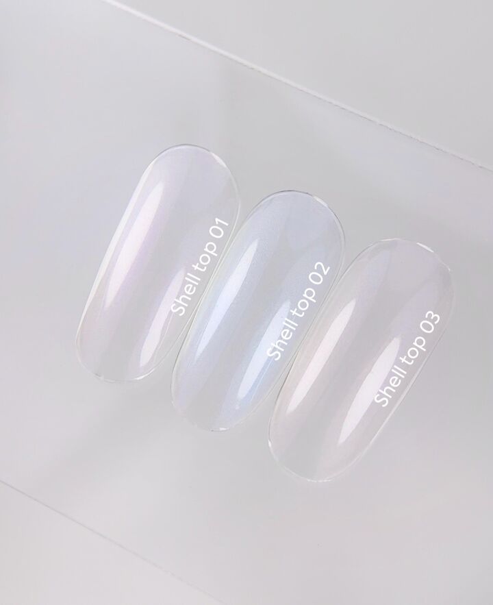NOTD. Shell Top #01, 10 ml, перлинний топ з ліловою втиркою #6