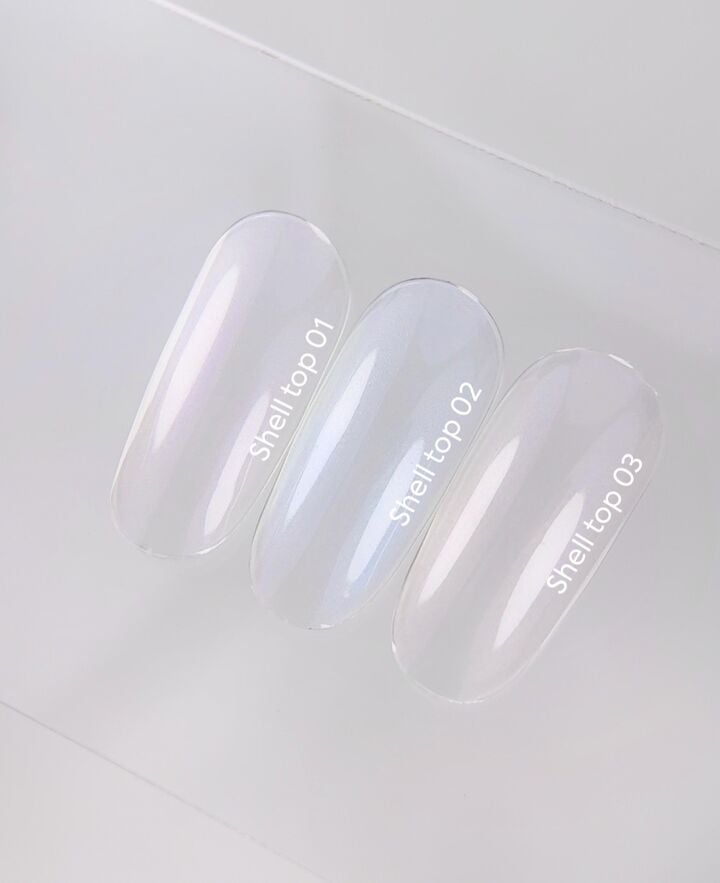 NOTD. Shell Top #03, 10 ml, перлинний топ з рожевою втиркою #6
