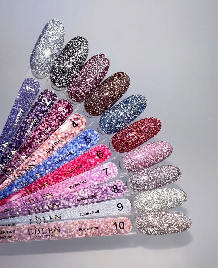 EDLEN Gel Polish Flash Fire №01, 9 ml, світловідбиваючий гель-лак #5