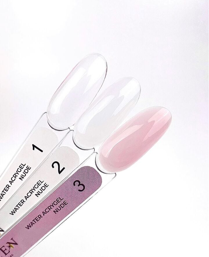 EDLEN. Water Acrygel, NUDE #02, Milky, 15 ml, рідкий гель, молочний напівпрозорий #2