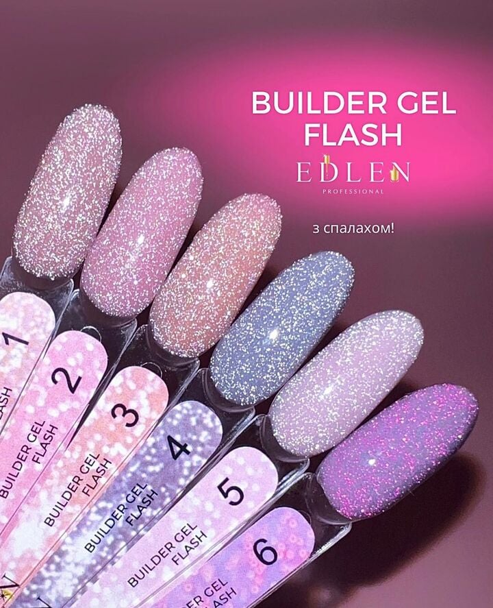 EDLEN. Builder gel, Flash #6, 15 ml #3