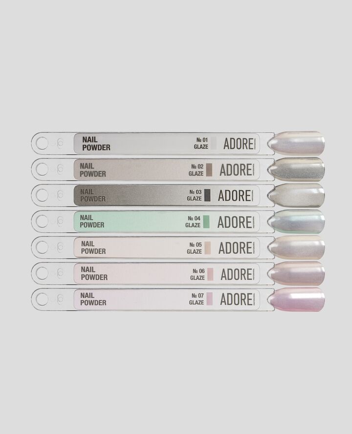 ADORE. Glaze Powder #04, 0.5 g. Дзеркальна втирка-глазур, зелена #4