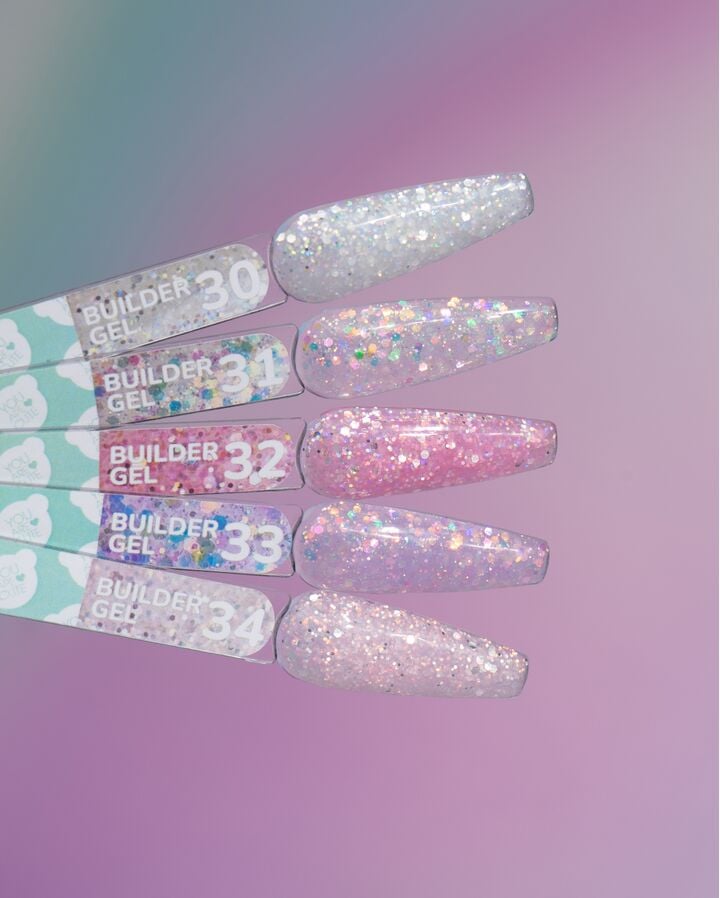 You Are Cute. Builder Gel "PIXIE DREAM Collection", 5*15 ml, набір гелів для нарощування #8