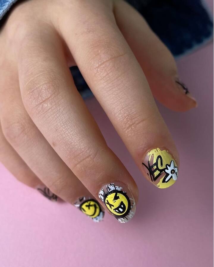ART STAMPING Пластина для стемпинга 0007 «Graffiti» by Vakula — Стемпинг, NAILSMADE