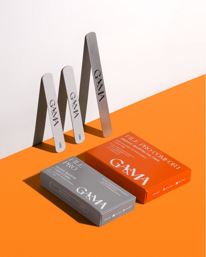 GA&MA. Metal base for a FILE PRO, 150 mm×17 mm. Base metallica per lime intercambiabili serie PRO #2