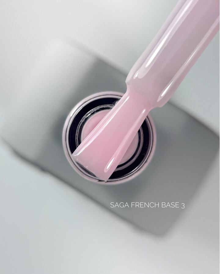 SAGA. French base, #03, 10 ml. Камуфлююча база #1
