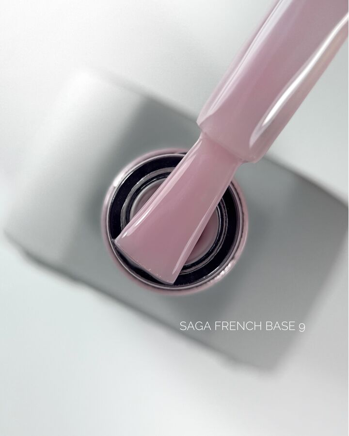 SAGA. French base, #09, 10 ml. Камуфлююча база #1