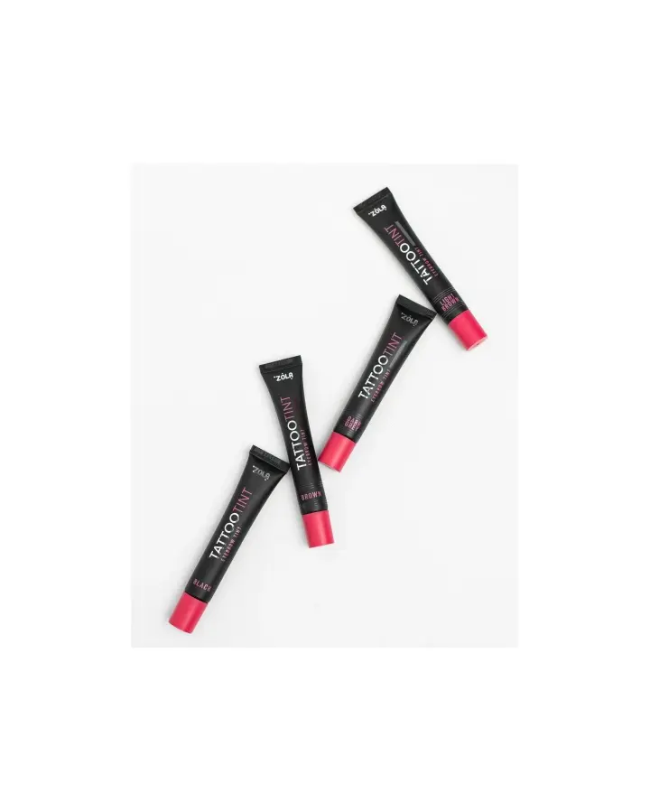 ZOLA. Eyebrows Lashes TATTOO TINT, Black, 15 ml. Фарба для брів та вій, чорний #5