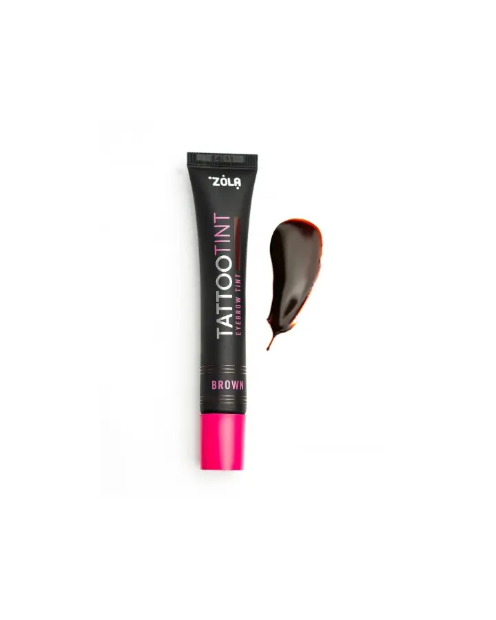 ZOLA. Eyebrows Lashes TATTOO TINT, Brown, 15 ml. Фарба для брів та вій, коричневий #2
