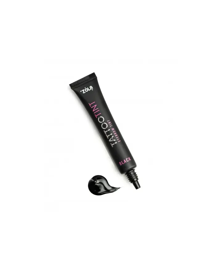 ZOLA. Eyebrows Lashes TATTOO TINT, Black, 15 ml. Фарба для брів та вій, чорний #2
