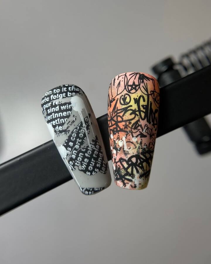 ART STAMPING Пластина для стемпинга 0007 «Graffiti» by Vakula — Стемпинг, NAILSMADE