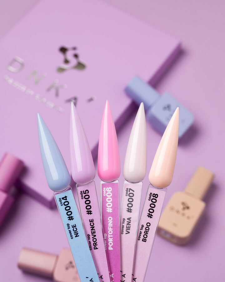 DNKa’ Cover Top, #0008 Bordo, 12 ml, кольоровий топ без липкого шару #2