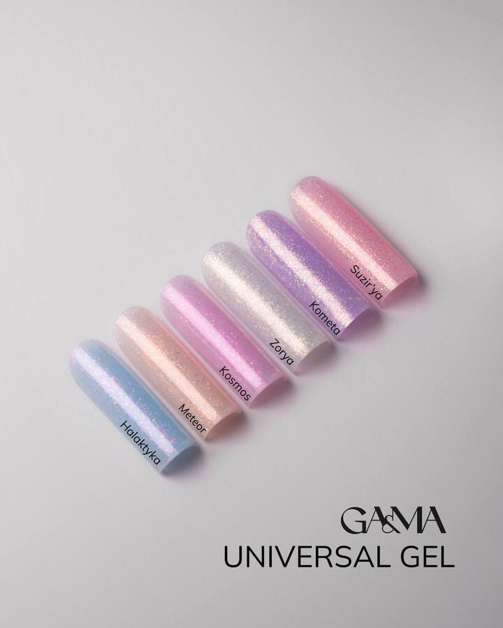 GA&MA. Universal builder gel, Galaxy, 15 ml. Гель без опилу, Галактика #3