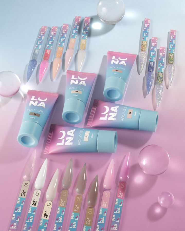 LUNAmoon. Polygel #02, 30 ml, полигель #4
