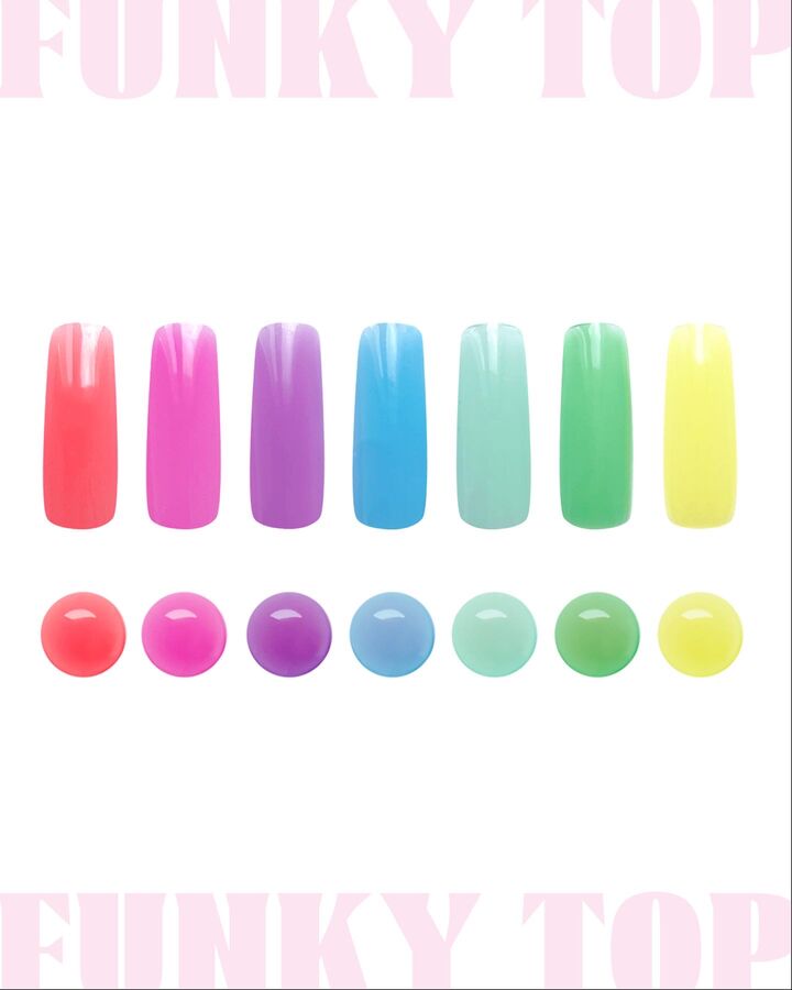ADORE. Funky Color Top coat, №07, Lime, 8 ml. Вітражний топ, лимонний #3
