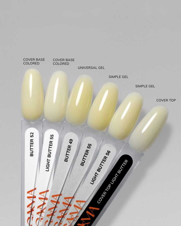 GA&MA. Universal builder gel #49, Butter, 15 ml, гель без опилу, Вершкове масло #2