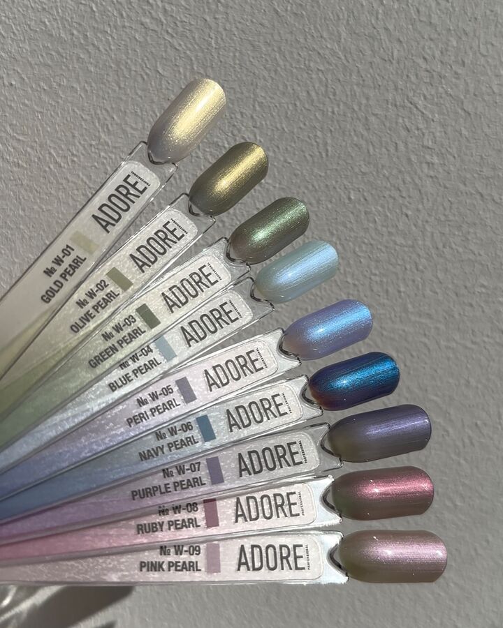 ADORE. Wild Pearls Gel Polish, #W-01, Gold pearl, 8 ml. Perlmutt-Gel Polish, warmes Perlmutt #4