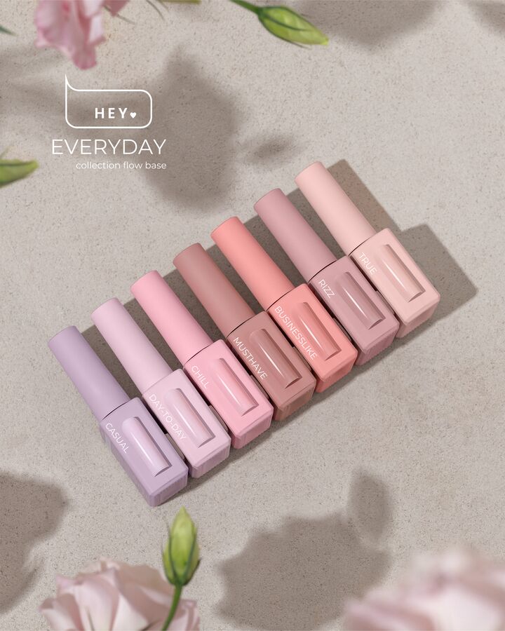 HEYLOVE. Flow base, DAY-TO-DAY, 15 ml, кольорова база середньо-рідкої консистенції #3
