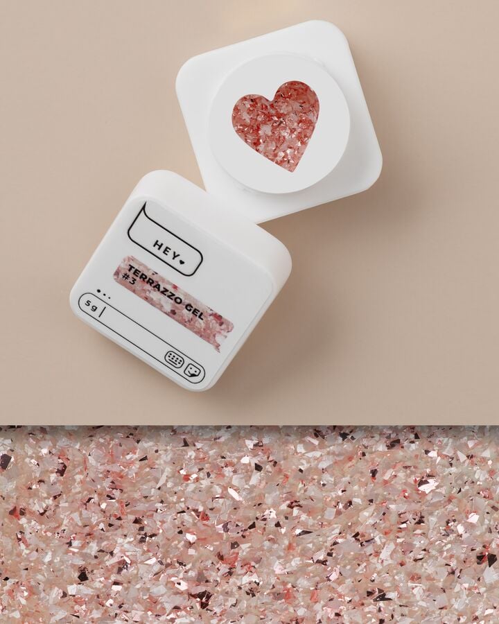HEYLOVE. Terrazzo gel, #3, 5 g, гель для дизайну #2