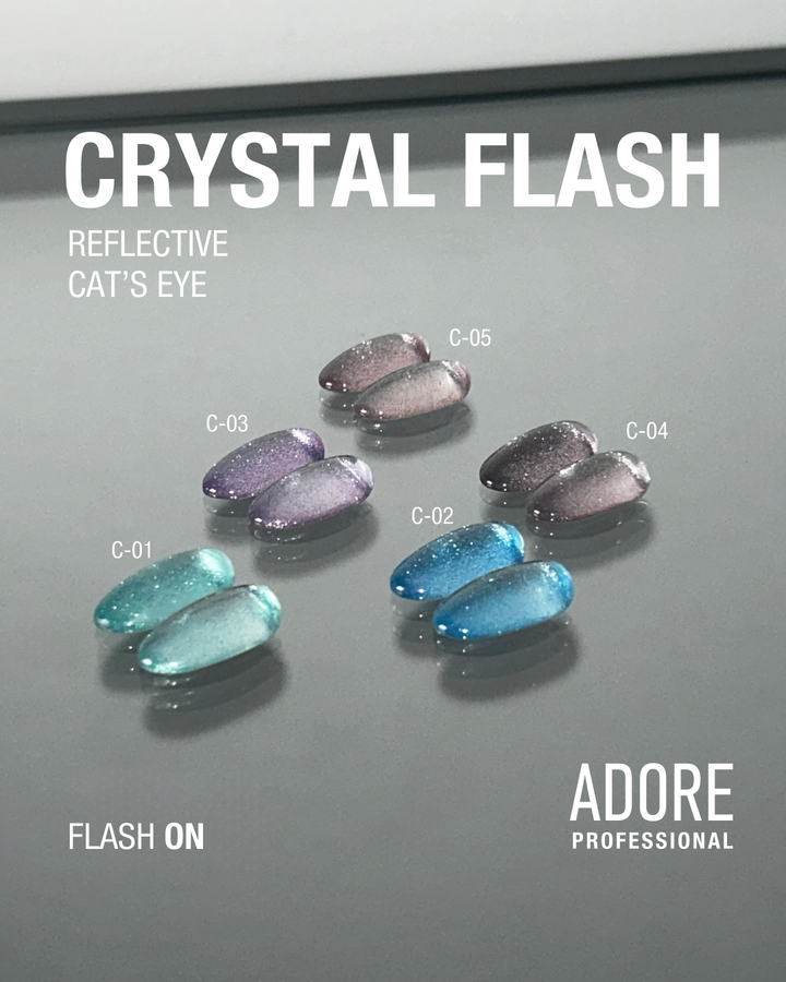 ADORE. Cat's Eye Gel Polish, #C-03, 8 ml. Lichtreflektierender Gel Polish "Katzenauge", lavendel-violett #6