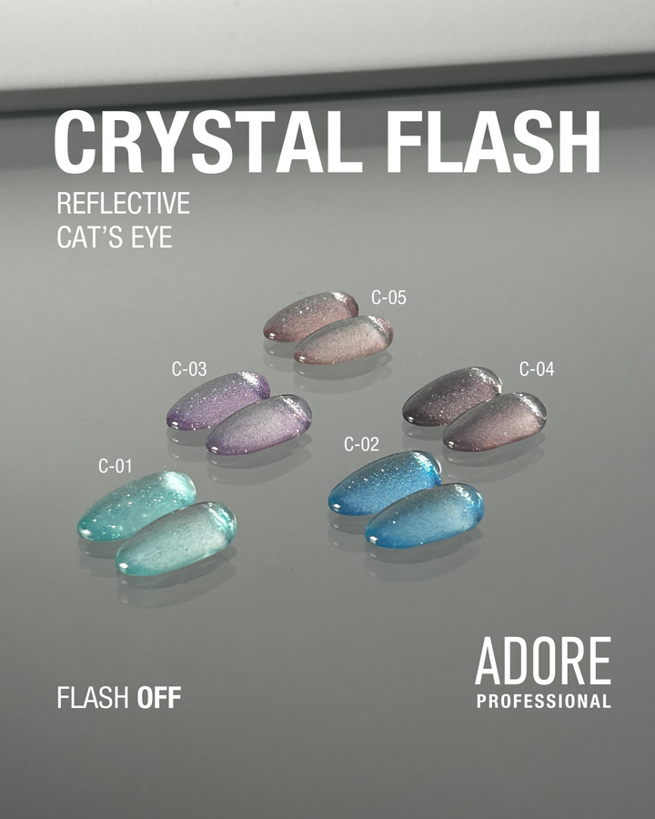 ADORE. Cat's Eye Gel Polish, #C-04, 8 ml. Світловідбиваючий гель-лак "котяче око", теплий коричневий #5