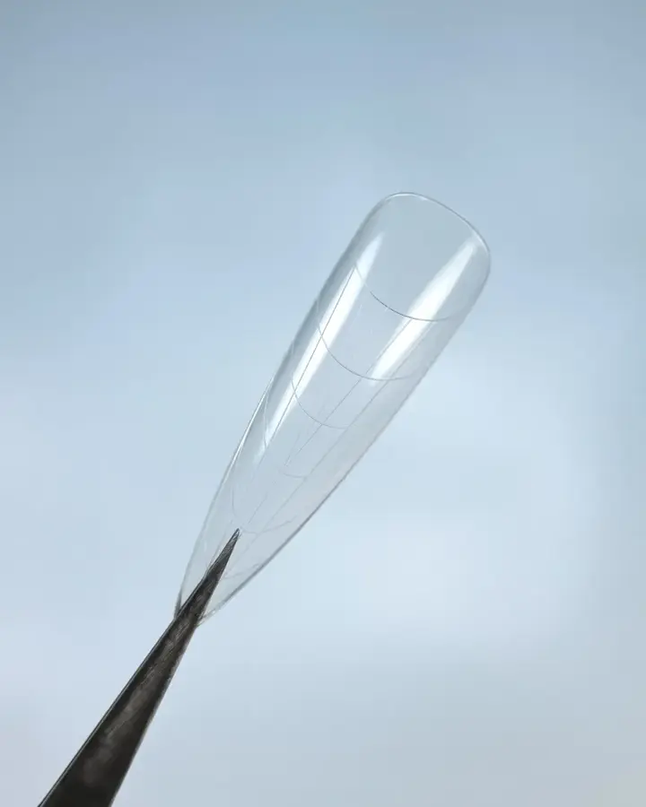 LUNAmoon. Top nail forms, Long Almond XL, 120 Stk. Obere Formen für Nagelverlängerung, langer Mandel #2