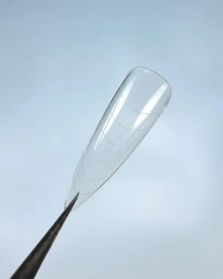LUNAmoon. Top nail forms, Salon Almond, 120 Stk. Obere Formen für Nagelverlängerung, Salon-Mandel #2