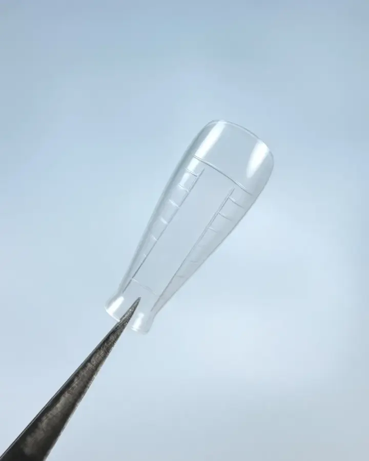 LUNAmoon. Top nail forms, Short Almond, 120 Stk. Obere Formen für Nagelverlängerung, kurzer Mandel #2