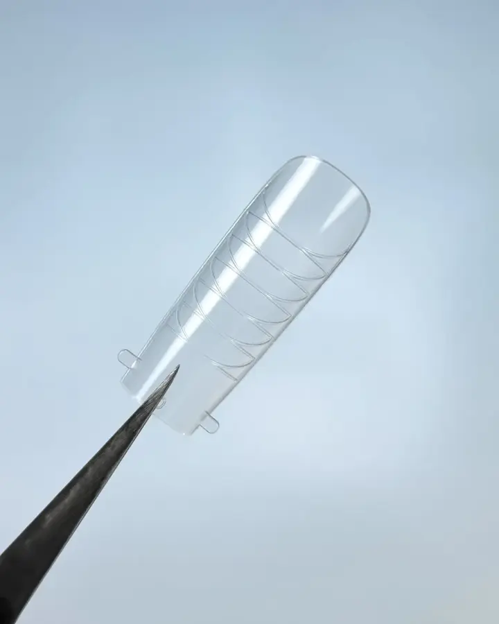 LUNAmoon. Top nail forms, Short Arched Square, 120 Stück. Oberformen für Nagelverlängerung, kurzes gebogenes Quadrat #2