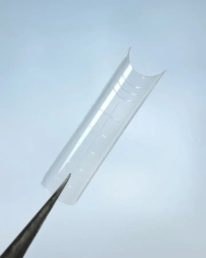 LUNAmoon. Top nail forms, Skeleton of Arched Square, 120 Stück. Oberformen für Nagelverlängerung, Basis des gebogenen Quadrats #2
