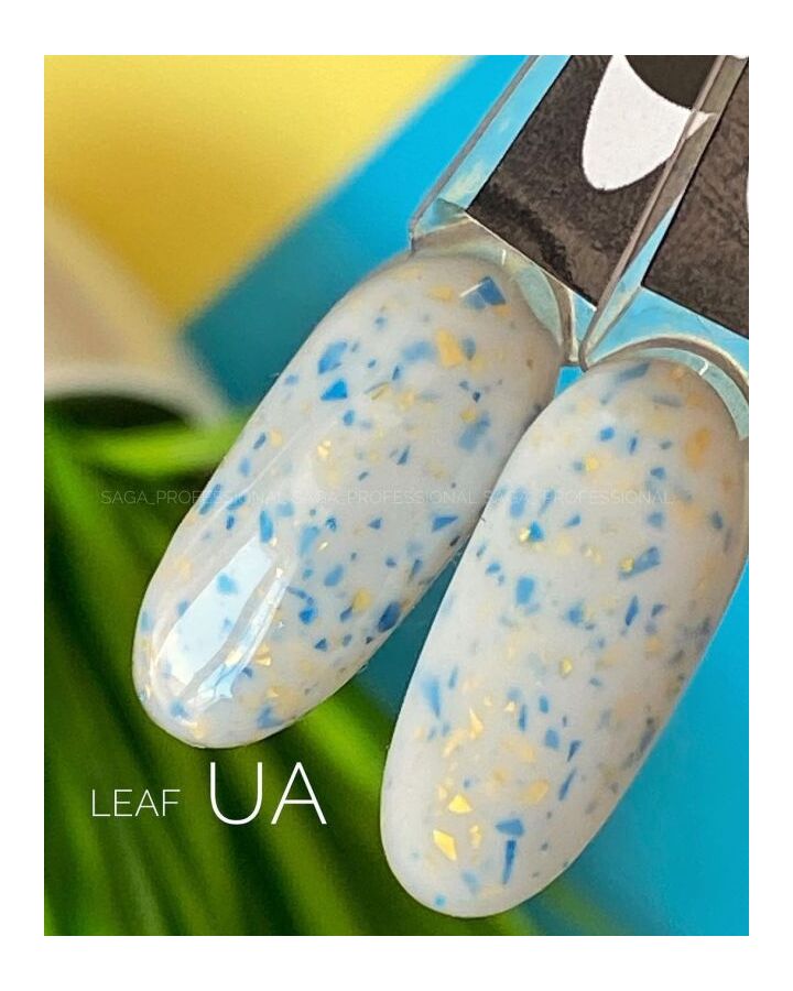 SAGA. Leaf base, 10 ml. Кольорова база з поталлю UA #3