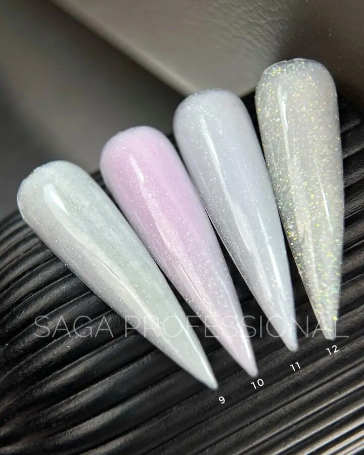 SAGA. Shimmer base, #10, 15 ml. Кольорова база з шимером #3
