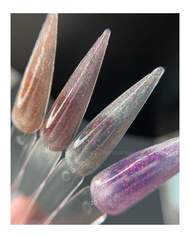 SAGA. Cat's Eye Gel Polish "Cat Shine", #07, 10 ml. Гель-лак "Котяче око" #2