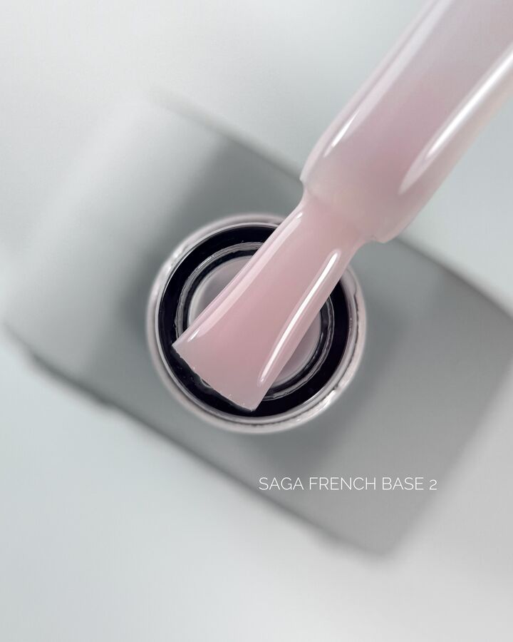 SAGA. French base, #02, 10 ml. Камуфлююча база #1