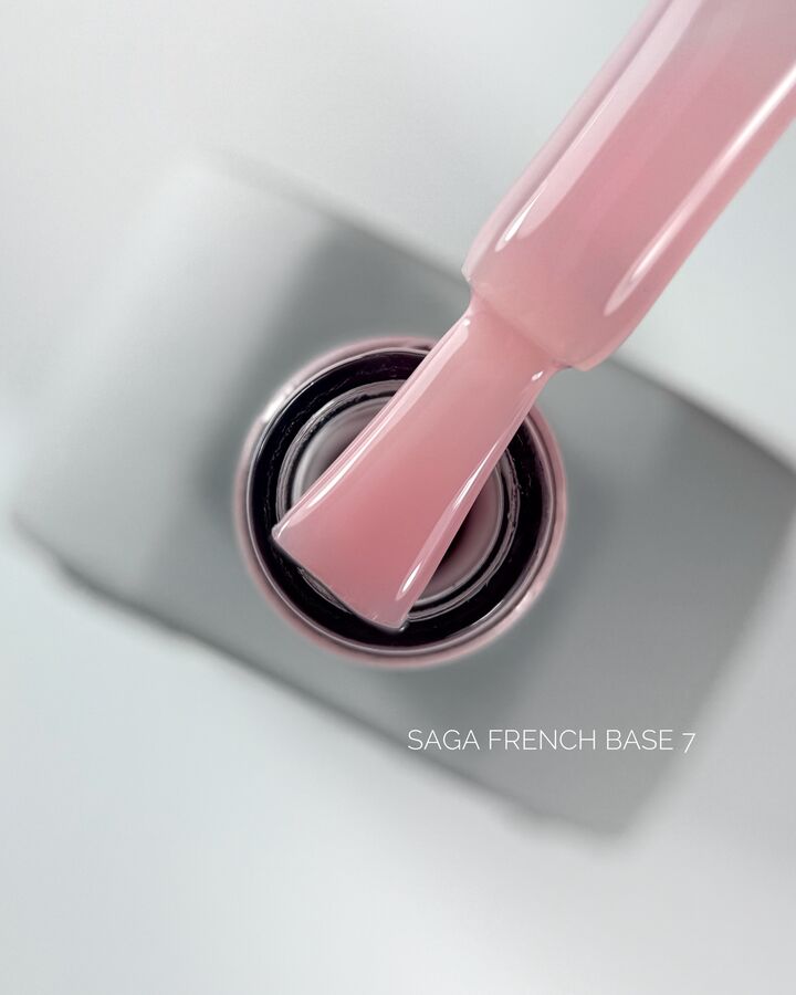 SAGA. French base, #07, 10 ml. Камуфлююча база #1