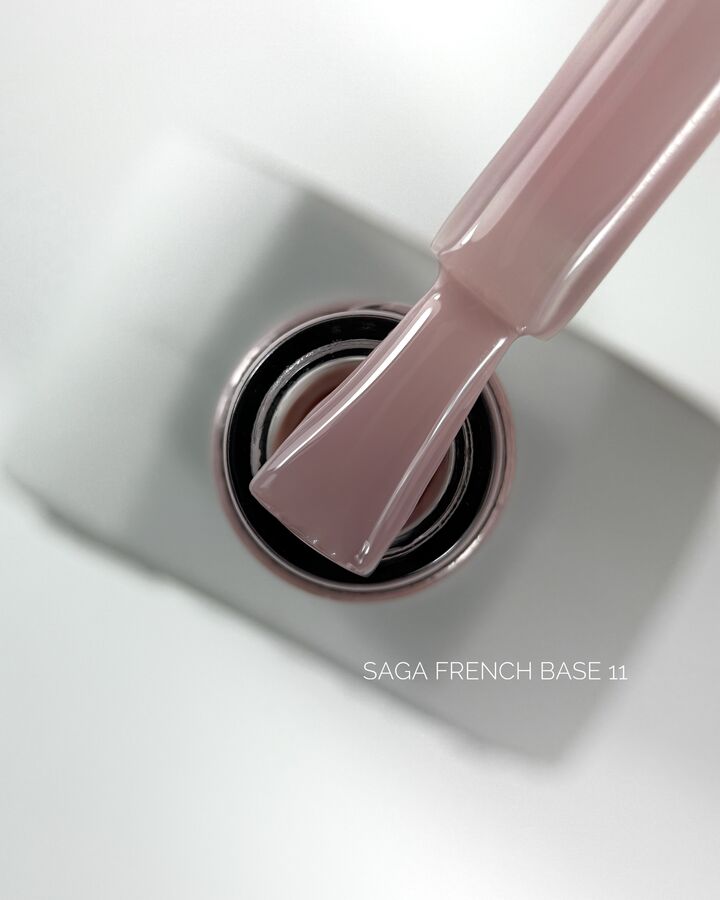 SAGA. French base, #11, 10 ml. Камуфлююча база #1