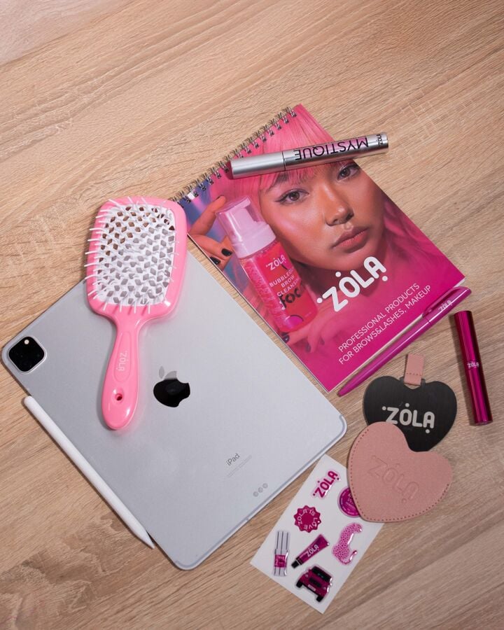 ZOLA. Hair Brush Soft, Pink. Гребінець, рожевий #3