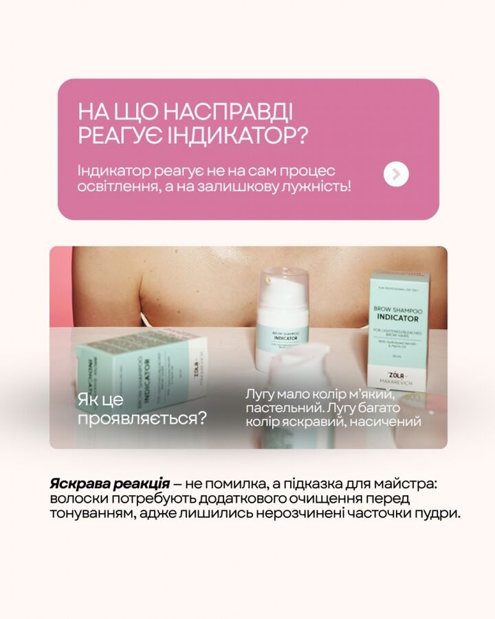 ZOLA x Makarevich. Eyebrow Indicator Shampoo, 30 ml. Шампунь-індикатор для брів #10