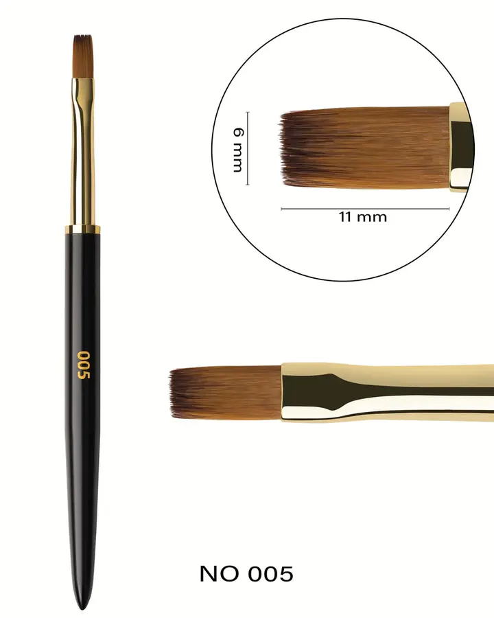 F.O.X. Art Brush, #005, 11 mm. Materialauftragspinsel "Flaches Quadrat" #3