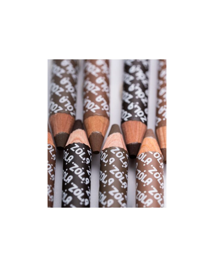 ZOLA. Powder Brow Pencil, Taupe Brown. Пудровий олівець для брів, холодний русо-коричневий #3